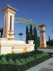 Entrance to ChampionsGate in Davenport Florida