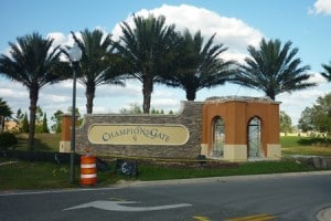 ChampionsGate entrance on Hwy 27