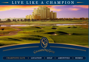 ChampionsGate Florida - Live like a Champion