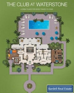 The Club Floor Plan at Waterstone Villas, Orlando Florida