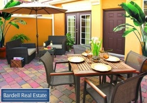 Personal courtyard in Waterstone Villas, Orlando Florida