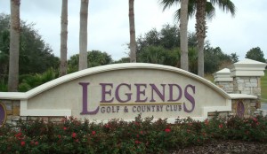 Entrance to Legends  in Clermont Florida