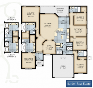 Crestview Floor Plan at Watersong Resort