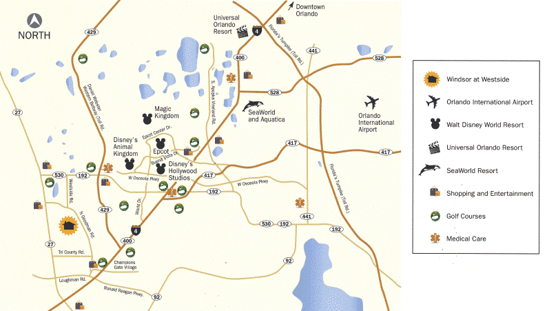 Windsor at Westside Location Map