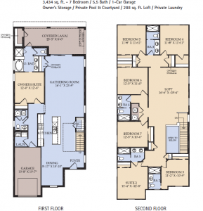 Seashore Floor Plan, Windsor at Westside