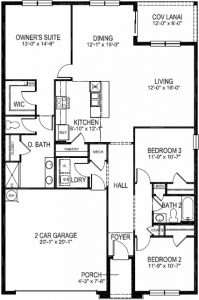 The Aria Floor Plan at Country Walk Estates