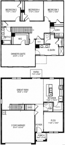 The Galen Floor Plan at Country Walk Estates