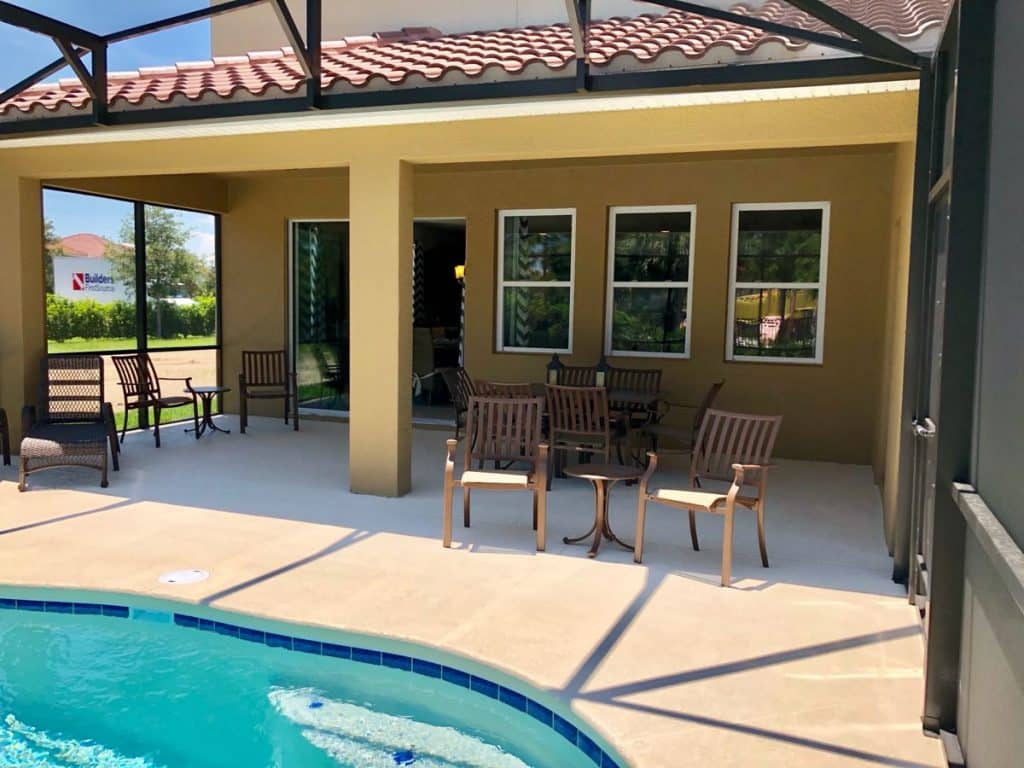 Pool Deck at Belize Model in Solterra Resort, Orlando