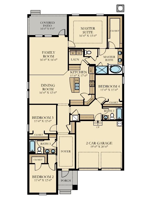 Eastham II Floor Plan at Storey Lake