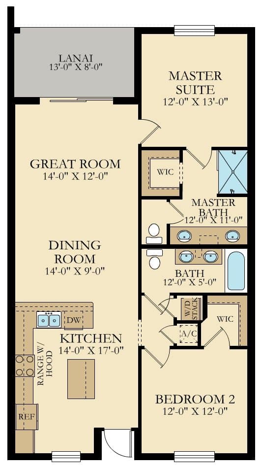 Milan Floor Plan at Storey Lake