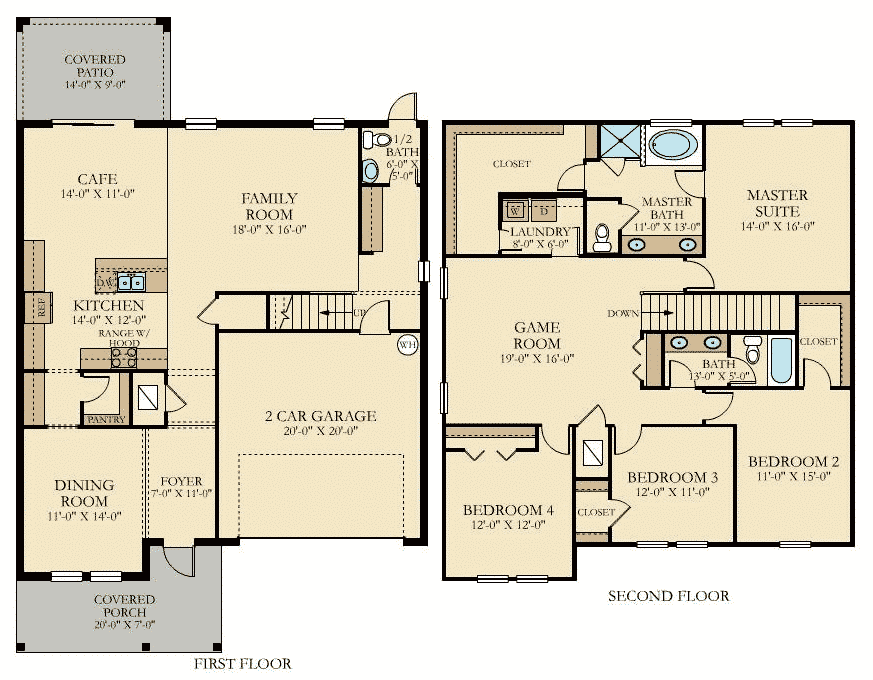 Provincetown II Floor Plan at Storey Lake