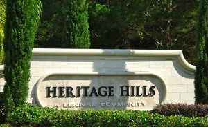 Heritage hills entrance 