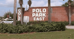 Polo Park brick entrance sign