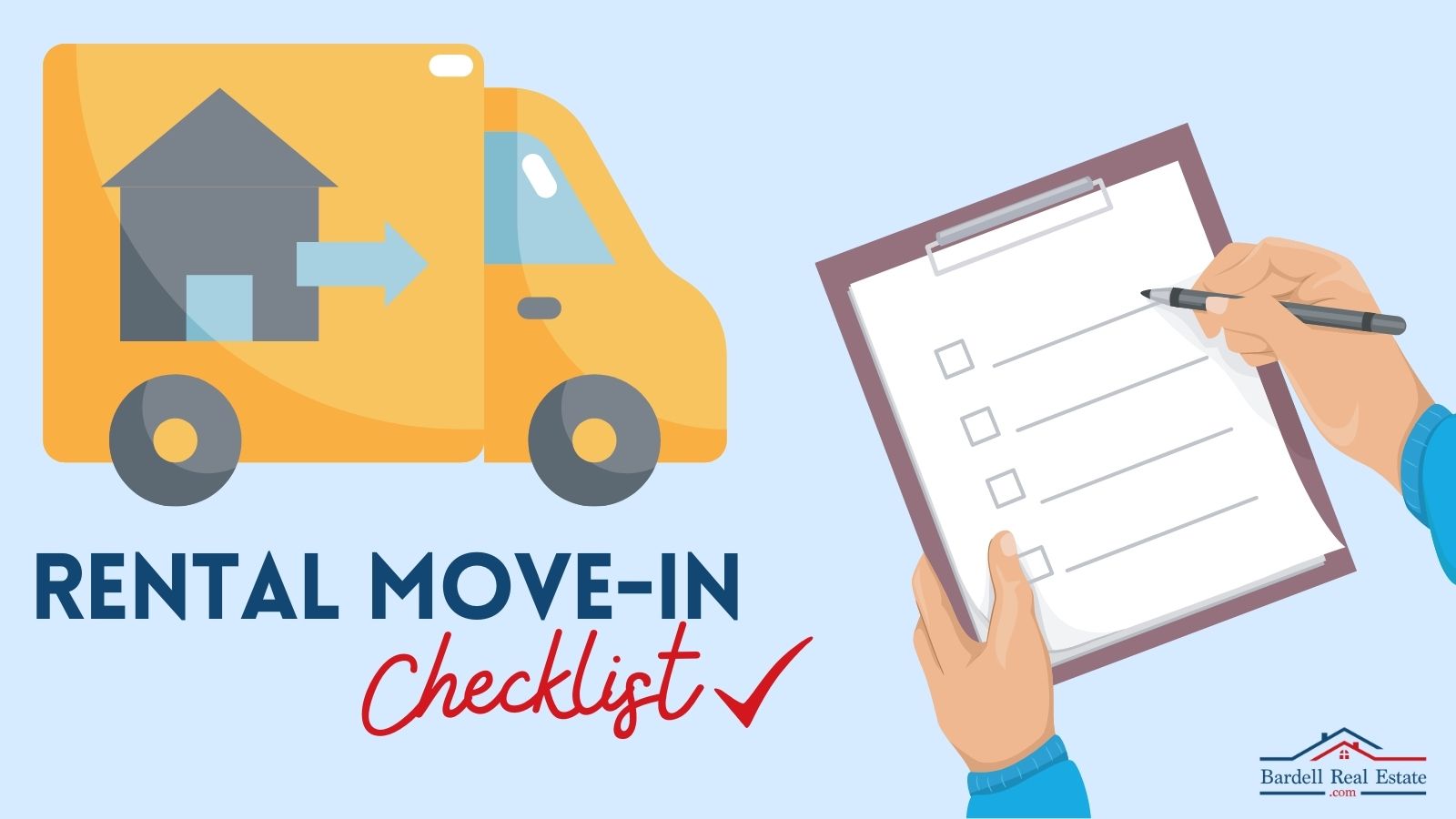 Rental Move-In Checklist sign