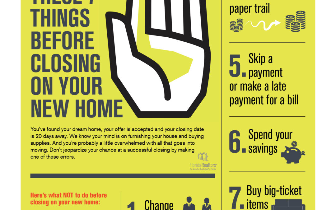 AVOID THESE 7 THINGS BEFORE CLOSING