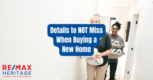 Details to NOT Miss When Buying a New Home